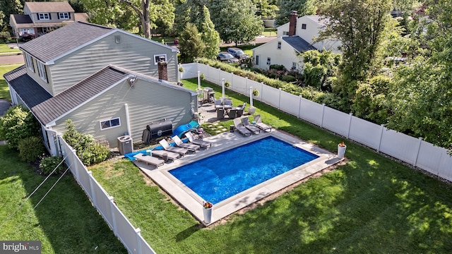 19 Buckwalter Rd, Audubon, PA 19403 - view of pool with central air condition unit and a patio area