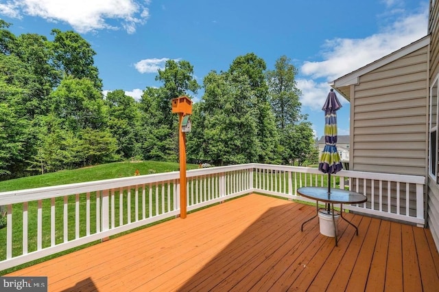 18776 Pier Trail Dr, Triangle, VA 22172 - wooden deck with a lawn