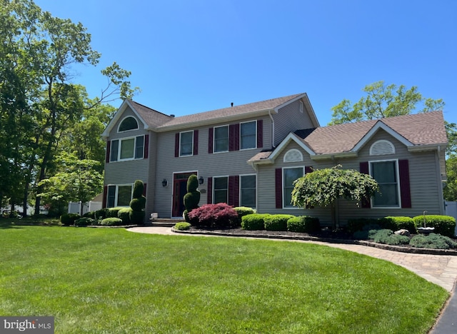 503 Dugout Dr, Lanoka Harbor, NJ 08734 - colonial home with a front yard and roof with shingles