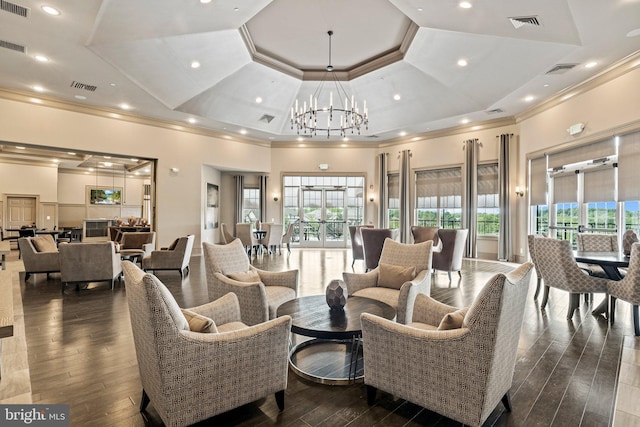 1255 Webb Dr, Perkasie, PA 18944 - community lobby featuring ornamental molding and recessed lighting