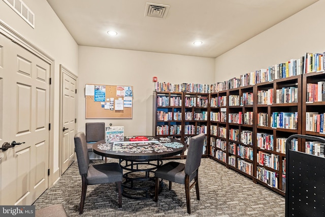 1255 Webb Dr, Perkasie, PA 18944 - carpeted dining room with recessed lighting