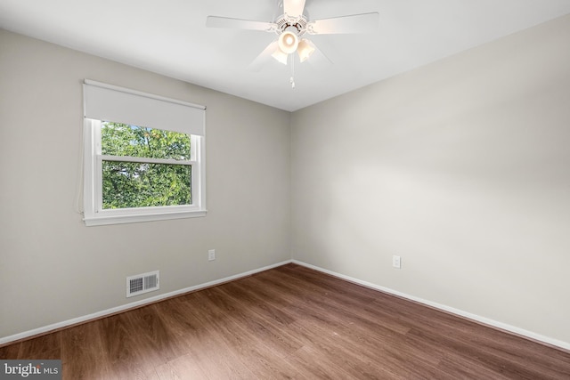 12516 Castleleigh Pl, Silver Spring, MD 20904 - unfurnished room with wood finished floors, baseboards, and ceiling fan