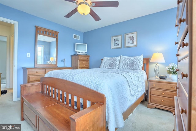 113 Westpoint Dr, Carlisle, PA 17013 - bedroom featuring light colored carpet and ceiling fan