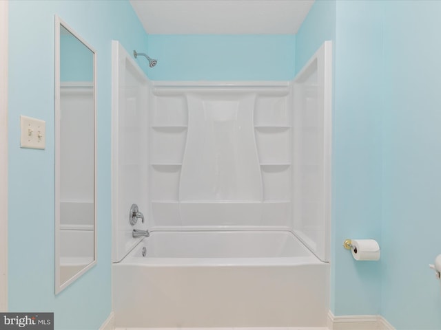 2411 Windwood Dr, Winchester, VA 22601 - bathroom with bathtub / shower combination, baseboards, and toilet