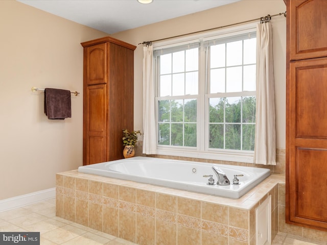 2411 Windwood Dr, Winchester, VA 22601 - full bath with a garden tub, tile patterned floors, and baseboards