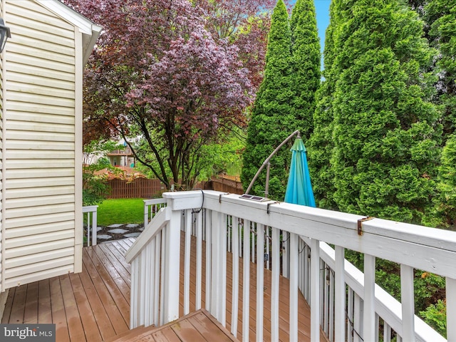 2411 Windwood Dr, Winchester, VA 22601 - view of wooden terrace