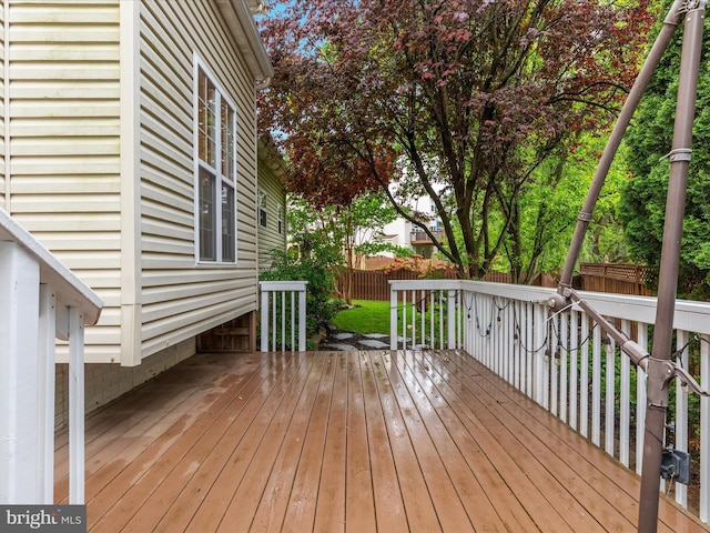 2411 Windwood Dr, Winchester, VA 22601 - wooden deck featuring a fenced backyard