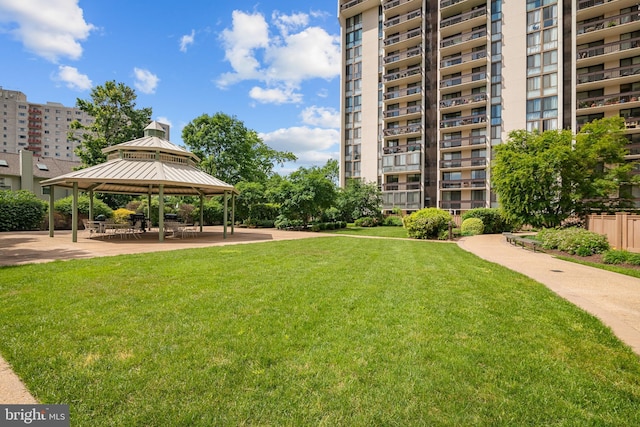5300 Holmes Run Pkwy Unit 403, Alexandria, VA 22304 - surrounding community with a gazebo and a yard