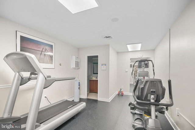 5300 Holmes Run Pkwy Unit 403, Alexandria, VA 22304 - workout room with baseboards