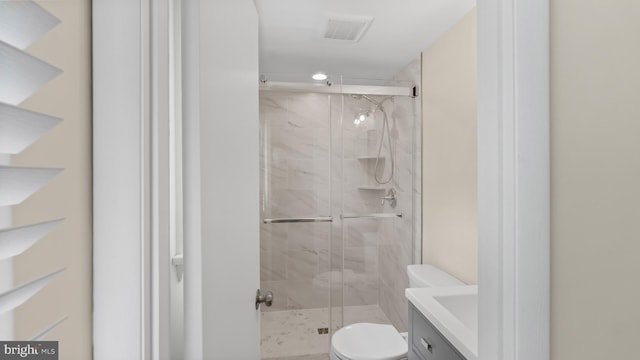 632 Towne Center Dr, Joppa, MD 21085 - full bath featuring toilet, vanity, and a shower stall