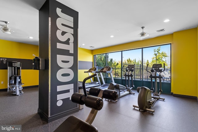 4701 Old Soper Rd Unit 565, Suitland, MD 20746 - workout area featuring recessed lighting and baseboards