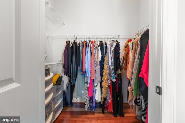 4701 Old Soper Rd Unit 565, Suitland, MD 20746 - walk in closet featuring wood finished floors