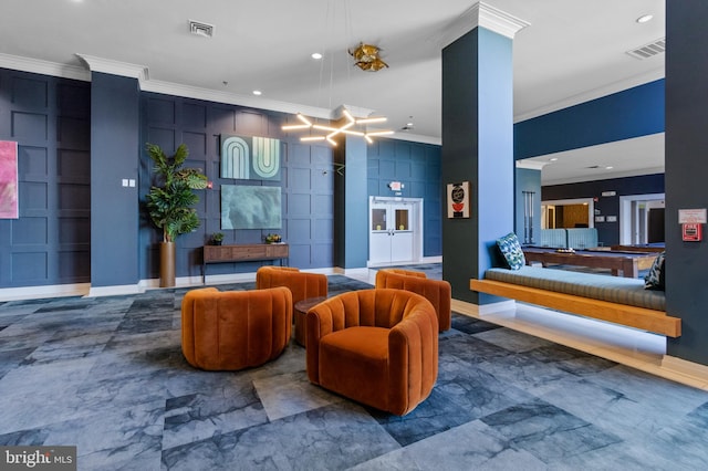 4701 Old Soper Rd Unit 565, Suitland, MD 20746 - lobby featuring crown molding and recessed lighting