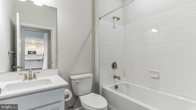 103 New Rd, Tabernacle, NJ 08088 - bathroom with shower / bathtub combination, toilet, and vanity