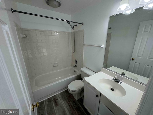 6325 Powder Flask Ct, Centreville, VA 20121 - full bathroom featuring toilet, wood finished floors, shower / bath combination, and vanity