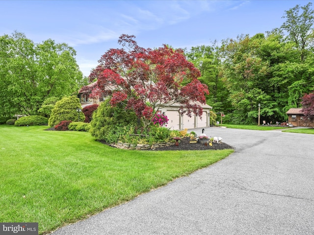 3622 Pricetown Rd, Fleetwood, PA 19522 - view of side of property with a garage, driveway, and a lawn