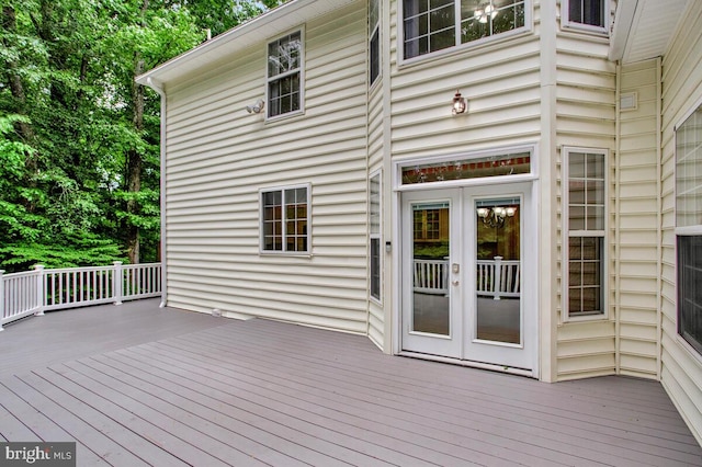 5257 Ferry Branch Ln, Lothian, MD 20711 - deck featuring french doors