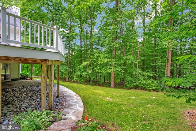 5257 Ferry Branch Ln, Lothian, MD 20711 - view of grassy yard featuring a patio area
