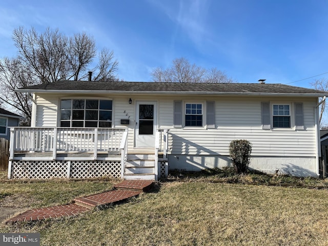 807 Fulton Pl, Woodbridge, VA 22191 - view of front facade with a front lawn