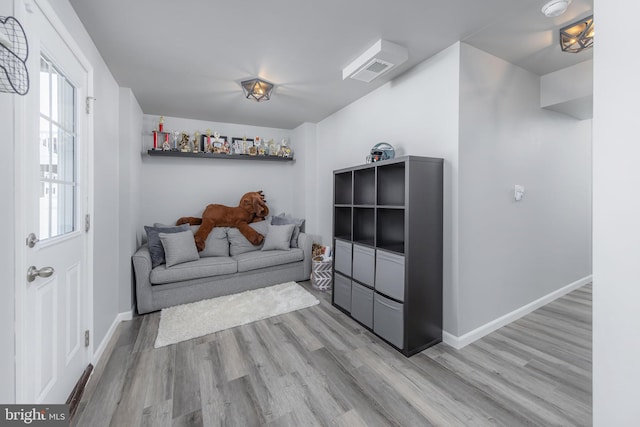33 Burr St, Williamstown, NJ 08094 - living area featuring light wood-style flooring and baseboards