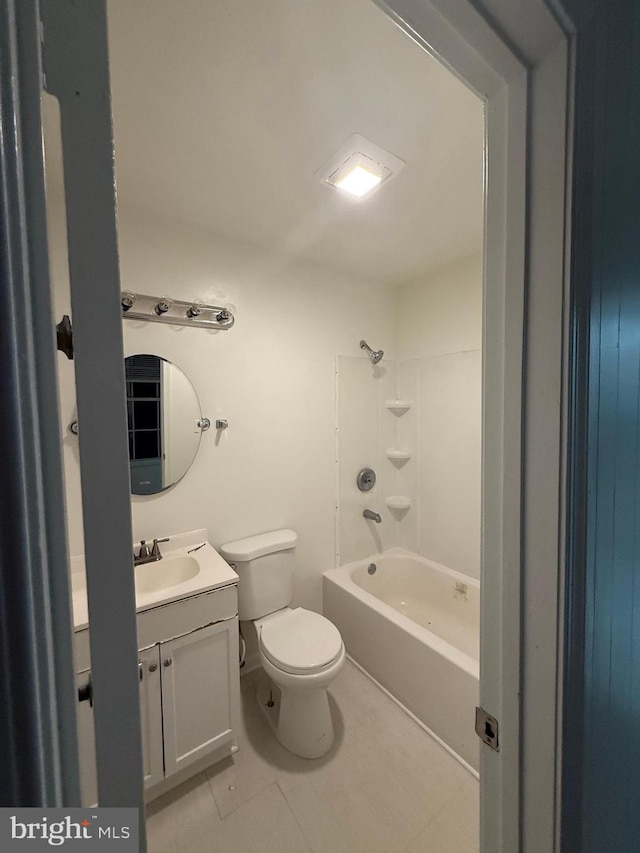 40775 Kennedy Ct, Mechanicsville, MD 20659 - full bathroom with toilet, vanity, bathing tub / shower combination, and tile patterned flooring