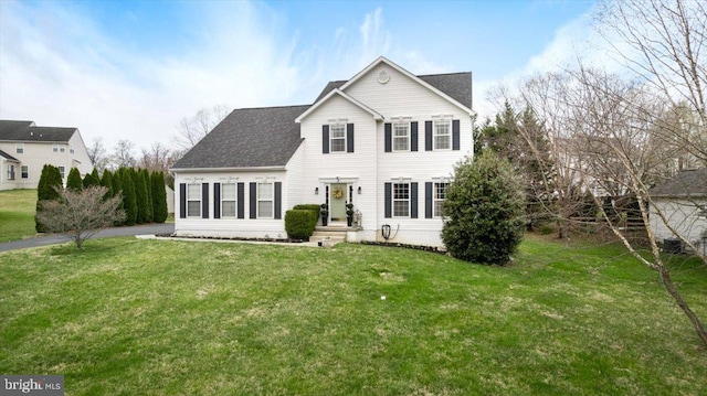 47 Orleans Dr, Shepherdstown, WV 25443 - view of front of house with a front yard and roof with shingles