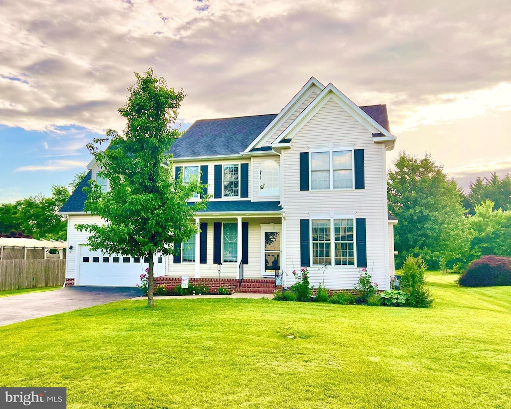 126 Greenway St, Fredericksburg, VA 22405 - view of front of property with driveway, an attached garage, and roof with shingles
