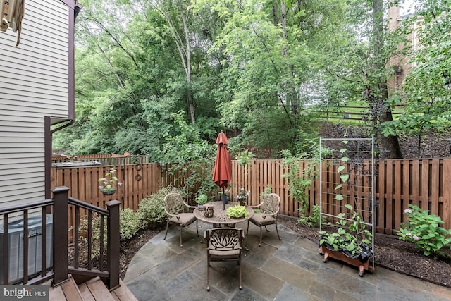 7414 Golden Horseshoe Ct, Springfield, VA 22153 - fenced backyard with a patio