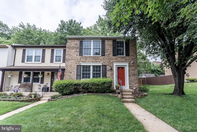 7414 Golden Horseshoe Ct, Springfield, VA 22153 - view of front facade with brick siding