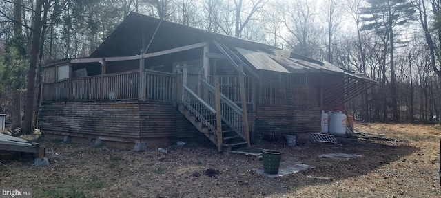 3369 Frontier Rd, East Stroudsburg, PA 18302 - view of side of home with stairs