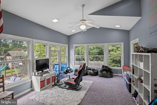 100 W Maple Ave, Merchantville, NJ 08109 - sunroom featuring vaulted ceiling