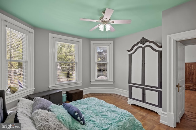 100 W Maple Ave, Merchantville, NJ 08109 - bedroom with baseboards and a ceiling fan