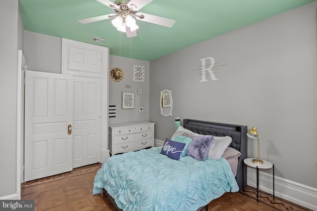 100 W Maple Ave, Merchantville, NJ 08109 - bedroom with baseboards and ceiling fan