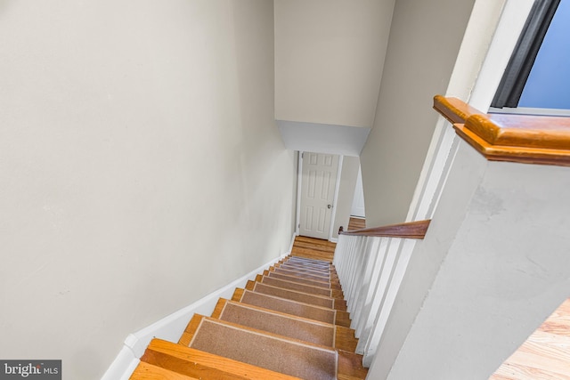 1243 Maple Ave, Wilmington, DE 19805 - stairs featuring baseboards