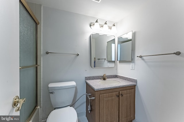 2856 Dover Ln Unit 103, Falls Church, VA 22042 - bathroom with vanity and bath / shower combo with glass door