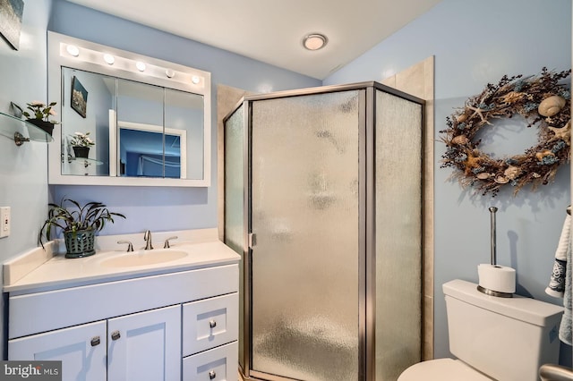 1 Smeton Pl Unit 1004, Towson, MD 21204 - bathroom featuring vanity, toilet, and a stall shower