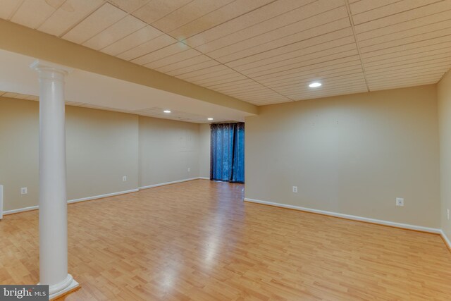 1451 Apple, Saint Leonard, MD 20685 - spare room with light wood-style floors, recessed lighting, and baseboards