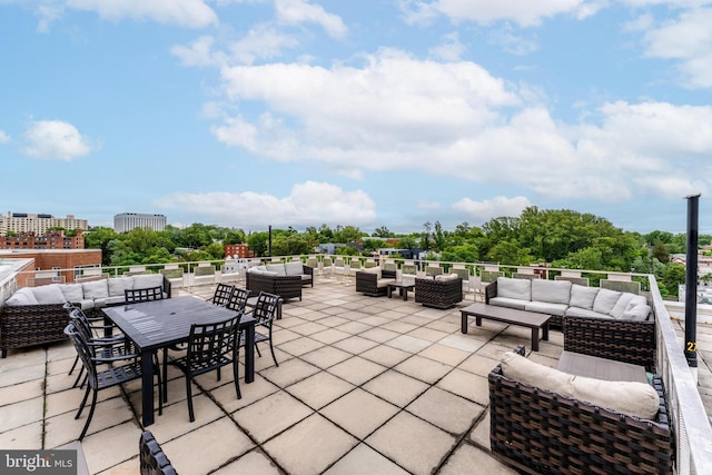 4000 Tunlaw Rd NW Unit 603, Washington, DC 20007 - view of patio featuring an outdoor living space