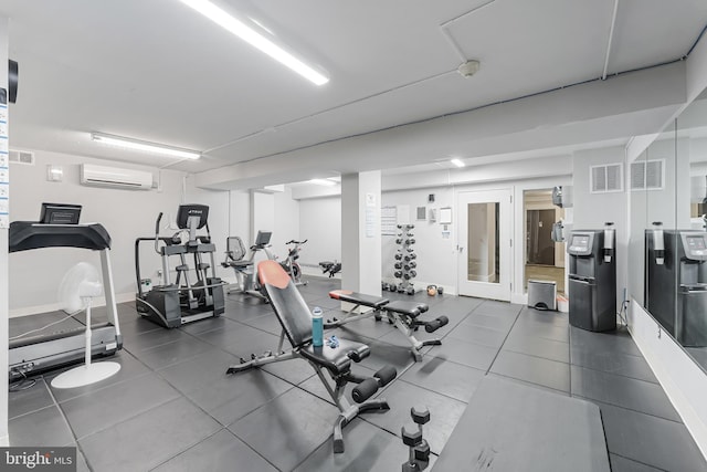 4000 Tunlaw Rd NW Unit 603, Washington, DC 20007 - workout area with a wall unit AC