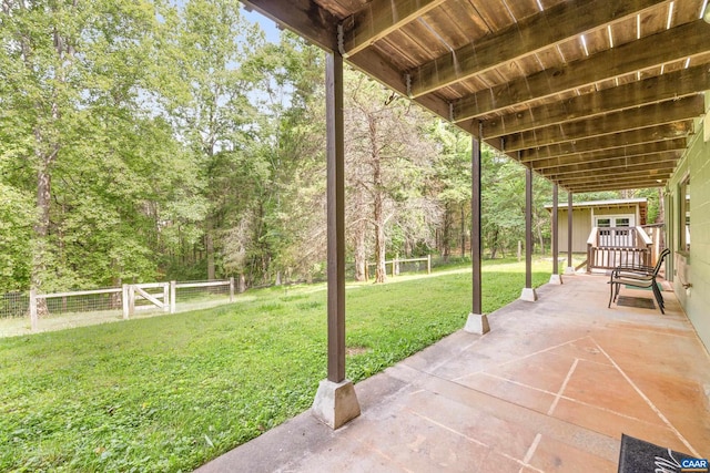 3720 Glenaire Dr, Charlottesville, VA 22901 - view of patio with shuffleboard