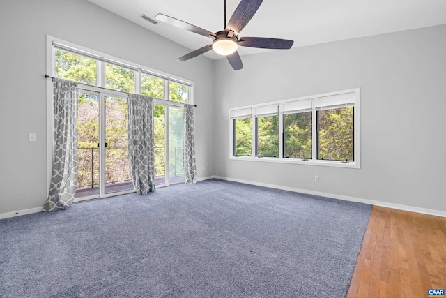 3720 Glenaire Dr, Charlottesville, VA 22901 - unfurnished room with baseboards and a ceiling fan