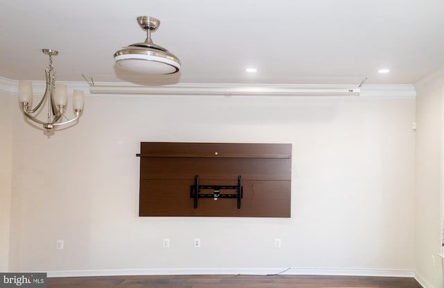 42624 Lisburn Chase Ter, Chantilly, VA 20152 - detailed view of ornamental molding, wood finished floors, recessed lighting, and baseboards