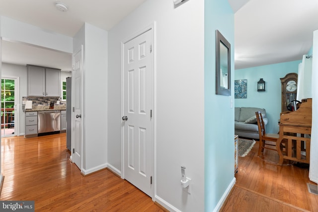 9380 Caucus Dr, King George, VA 22485 - corridor with light wood-style floors and baseboards
