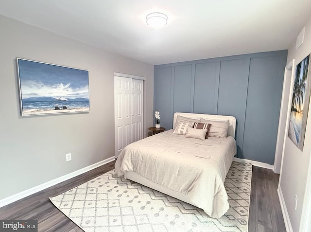 185 La Cascata, Clementon, NJ 08021 - bedroom with wood finished floors, a closet, and baseboards