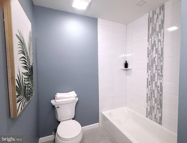 185 La Cascata, Clementon, NJ 08021 - full bathroom with baseboards, toilet, and shower / bathtub combination