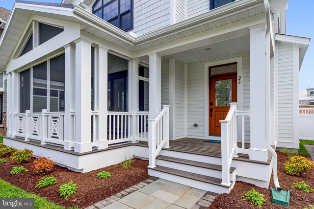 114 Jersey St, Dewey Beach, DE 19971 - doorway to property with covered porch