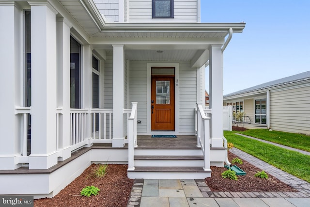 114 Jersey St, Dewey Beach, DE 19971 - entrance to property featuring a porch