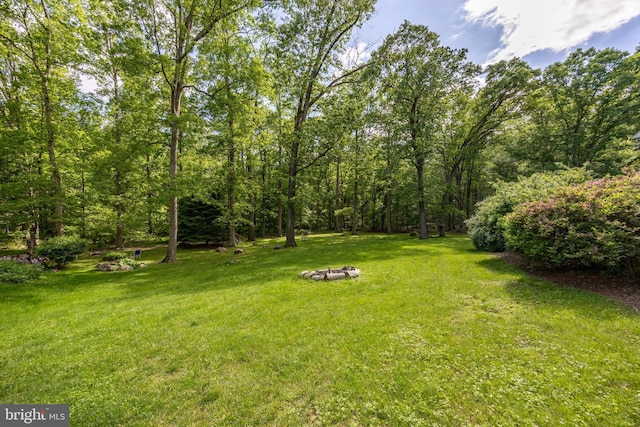 951 Little Conestoga Rd, Glenmoore, PA 19343 - view of green lawn featuring a fire pit