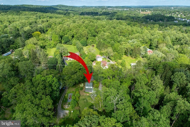 951 Little Conestoga Rd, Glenmoore, PA 19343 - aerial overview of property's location featuring a heavily wooded area