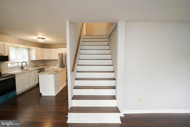 11699 Norris Twilley Rd, Sharptown, MD 21861 - stairs with wood finished floors and baseboards